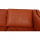 Børge Mogensen 2213 3.seater sofa in cognac leather