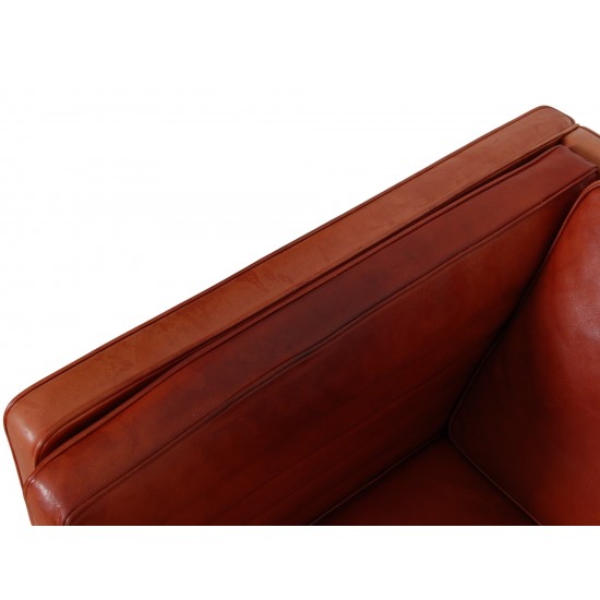 Børge Mogensen 3.seater 2333 sofa in Indian red aniline leather