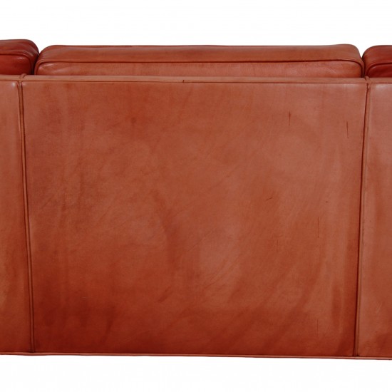 Børge Mogensen 3.seater 2333 sofa in Indian red aniline leather