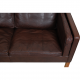 Børge Mogensen 2.seater 2212 sofa in brown leather