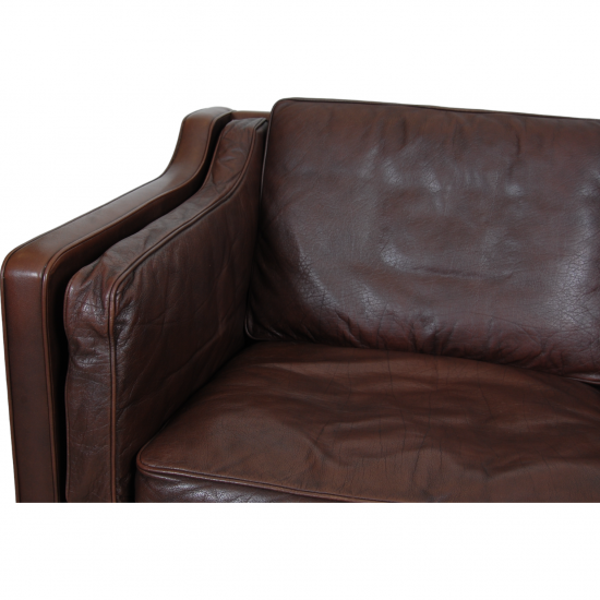 Børge Mogensen 2.seater 2212 sofa in brown leather