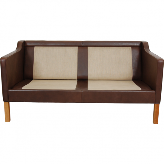 Børge Mogensen 2.seater 2212 sofa in brown leather