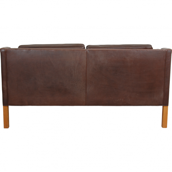 Børge Mogensen 2.seater 2212 sofa in brown leather