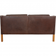 Børge Mogensen 2.seater 2212 sofa in brown leather