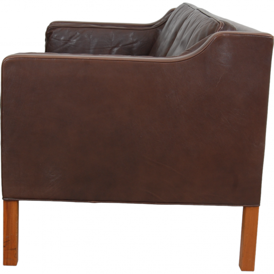 Børge Mogensen 2.seater 2212 sofa in brown leather