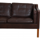 Børge Mogensen 2.seater 2212 sofa in brown leather