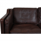 Børge Mogensen 2.seater 2212 sofa in brown leather