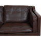 Børge Mogensen 2.seater 2212 sofa in brown leather