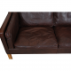 Børge Mogensen 2.seater 2212 sofa in brown leather