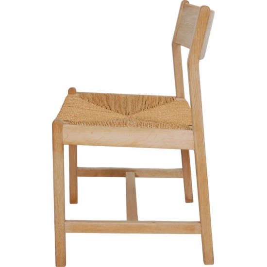 Set of 8 Børge Mogensen chairs of oak from CM Madsen