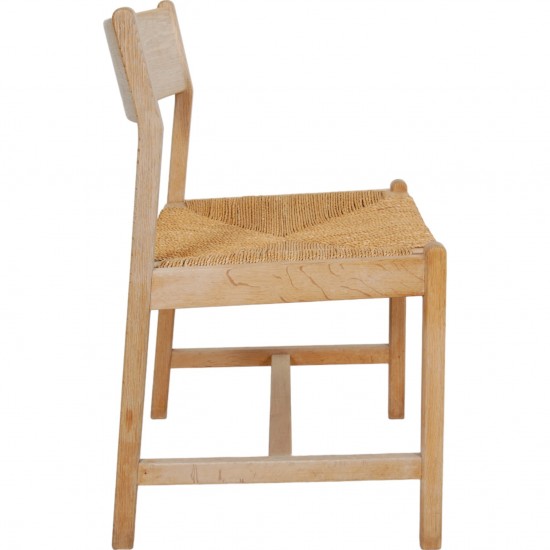 Set of 8 Børge Mogensen chairs of oak from CM Madsen