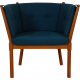 Børge Mogensen FH1790 horse shoe chair in green fabric