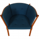 Børge Mogensen FH1790 horse shoe chair in green fabric