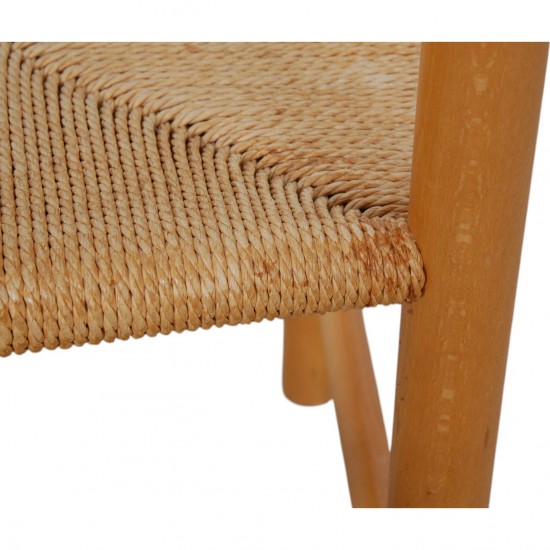 Børge Mogensen set of six J39 chairs in beech