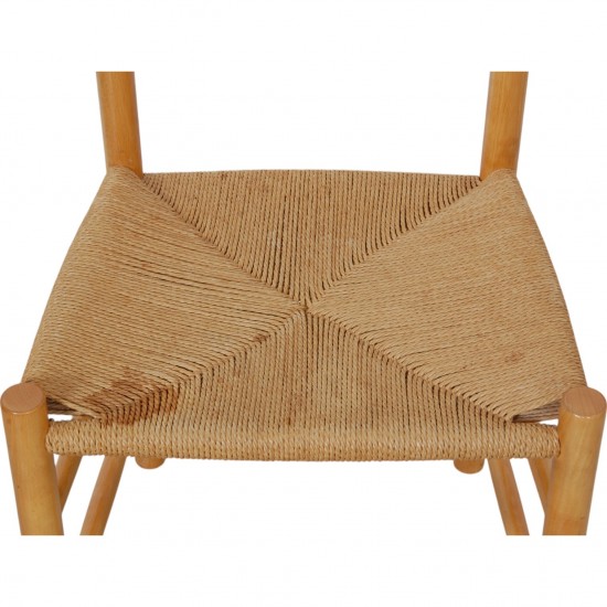 Børge Mogensen set of six J39 chairs in beech