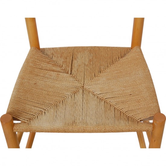 Børge Mogensen set of six J39 chairs in beech