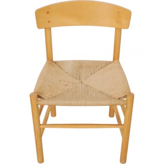 Børge Mogensen set of six J39 chairs in beech