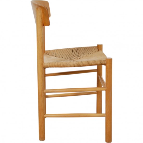 Børge Mogensen set of six J39 chairs in beech