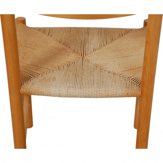 Børge Mogensen set of six J39 chairs in beech