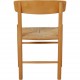 Børge Mogensen set of six J39 chairs in beech