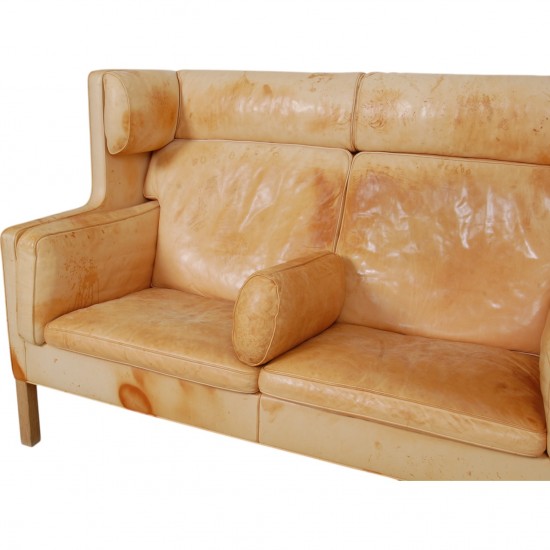 Børge Mogensen 2.seater Kupe sofa in natural leather