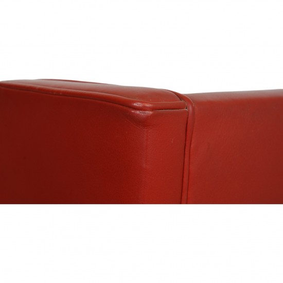 Børge Mogensen 2204 lounge chair in red leather