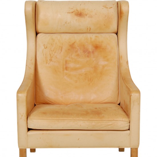 Børge Mogensen 2204 Wingchair in natural leather