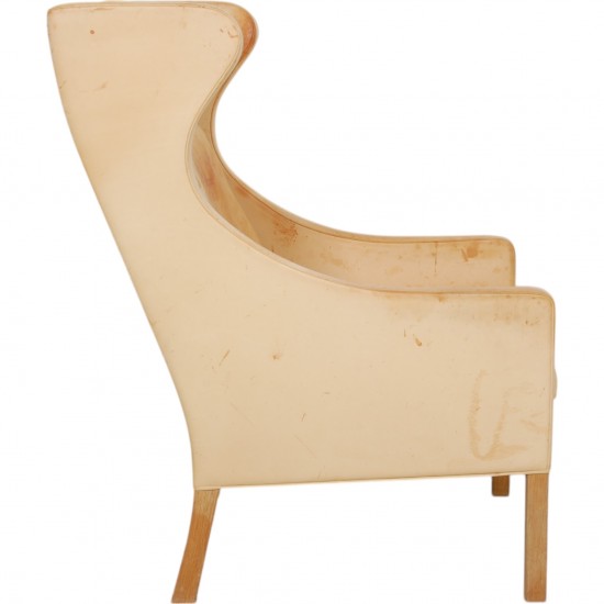 Børge Mogensen 2204 Wingchair in natural leather