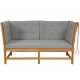 Børge Mogensen Spoke-back sofa with grey cushions