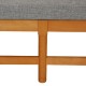 Børge Mogensen Spoke-back sofa with grey cushions