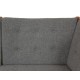 Børge Mogensen Spoke-back sofa with grey cushions