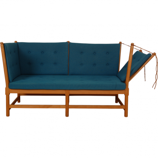 Børge Mogensen Spokeback sofa in green fabric