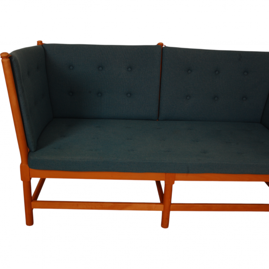 Børge Mogensen Spokeback sofa in green fabric