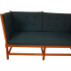 Børge Mogensen Spokeback sofa in green fabric