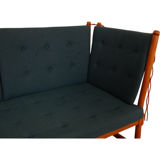 Børge Mogensen Spokeback sofa in green fabric