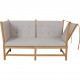 Børge Mogensen spoke-back sofa in oak and grey Hallingdal