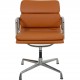 Charles Eames Ea-208 chair reupholstered in cognac Nevada anilin leather