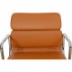 Charles Eames Ea-208 chair reupholstered in cognac Nevada anilin leather