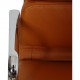 Charles Eames Ea-208 chair reupholstered in cognac Nevada anilin leather