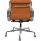 Charles Eames Ea-217 office chair reupholstered in cognac Nevada anilin leather