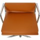 Charles Eames Ea-217 office chair reupholstered in cognac Nevada anilin leather