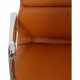 Charles Eames Ea-217 office chair reupholstered in cognac Nevada anilin leather