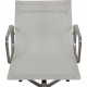 Charles Eames Ea-108 stol i hvidt mesh, aluminium stel