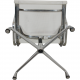 Charles Eames Ea-108 stol i hvidt mesh, aluminium stel