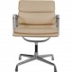 Charles Eames Ea-208 softpad chair in beige leather