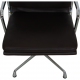 Charles Eames Ea-208 chair reupholstered in dark brown leather