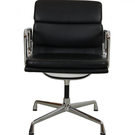 Charles Eames Ea-208 chair in black leather