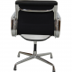 Charles Eames Ea-208 chair in black leather