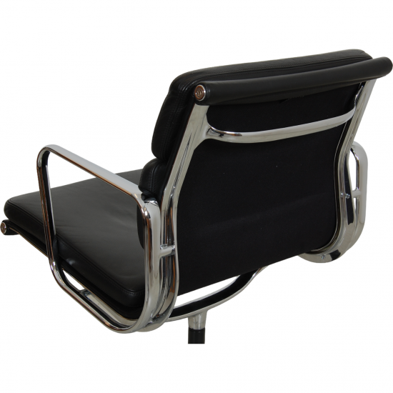 Charles Eames Ea-208 chair in black leather