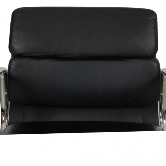 Charles Eames Ea-208 chair in black leather